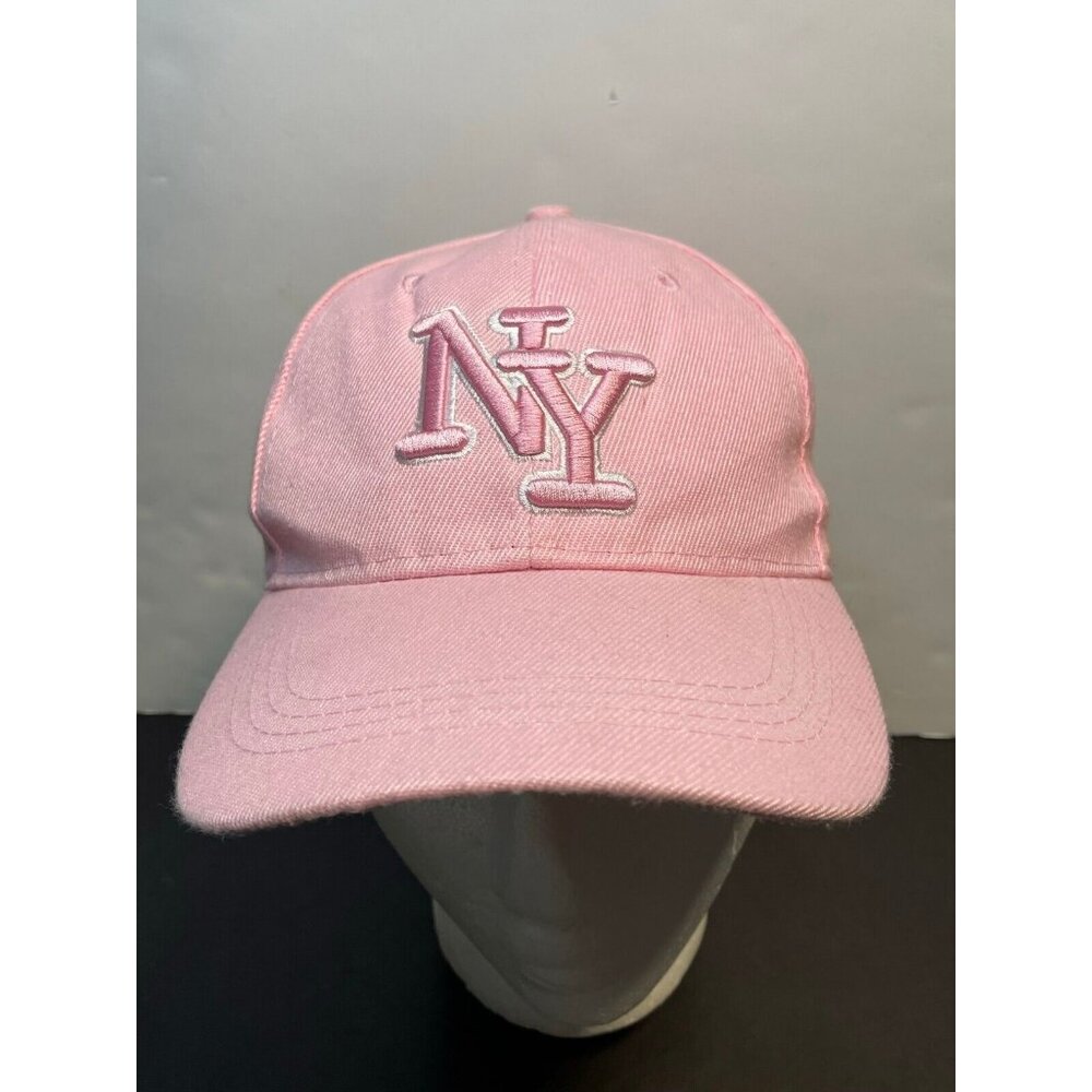 New York hat cap 7" strap back NYC pink